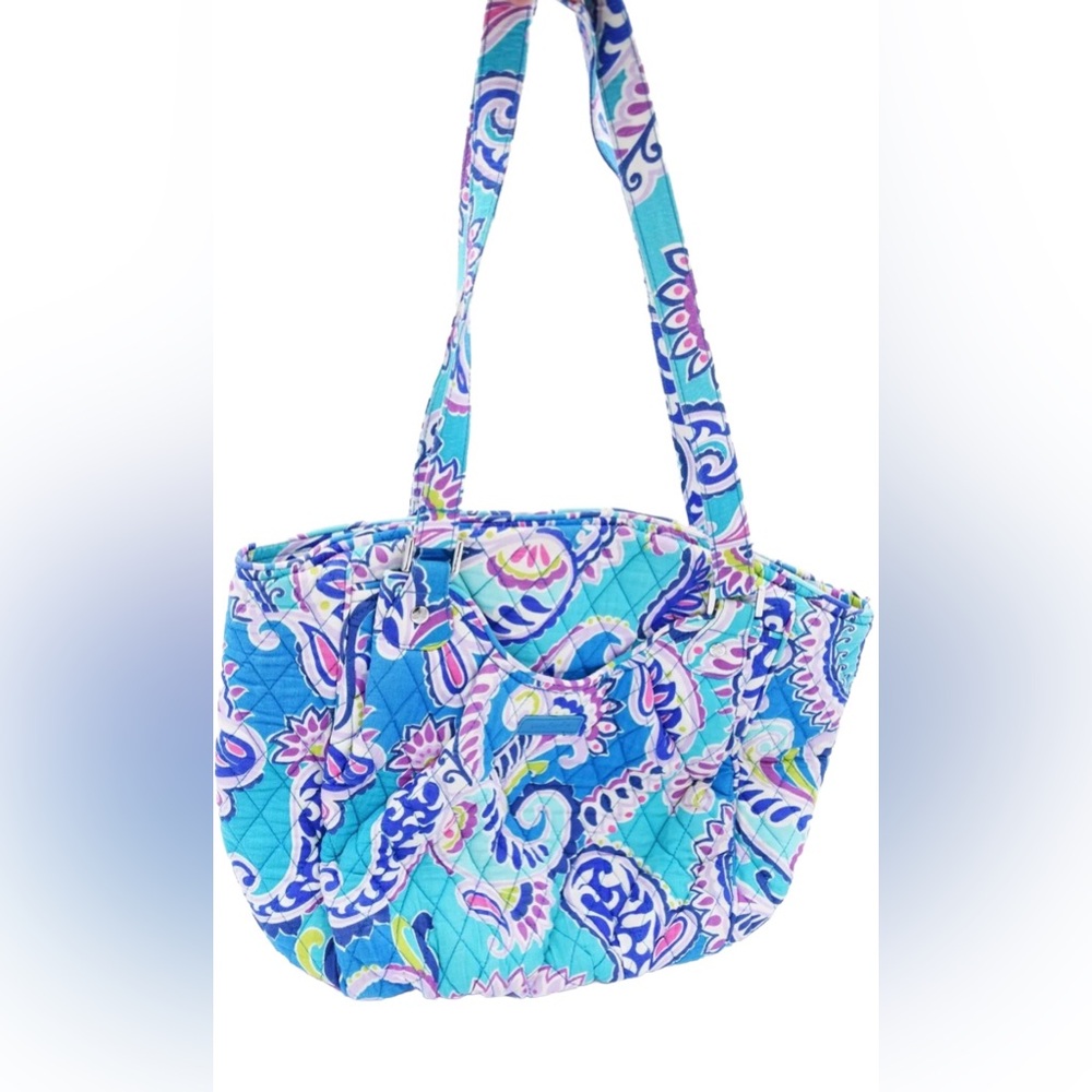 VERA BRADLEY Glenna Handbag Purse Satchel Traveler Shopper in Wikiki Paisley